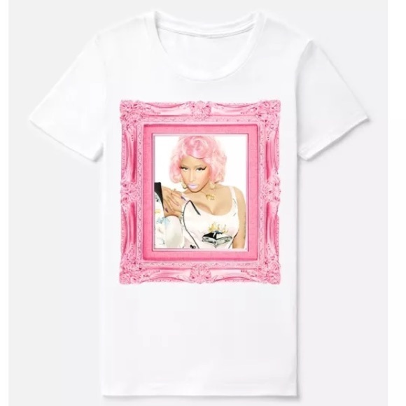 Nicki Minaj Unisex Tee with Pink Frame Design in Size XL - Picture 1 of 3